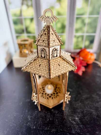 Gothic Halloween Lantern Tea Light