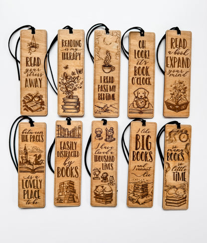 Engraved Wooden Bookmarks