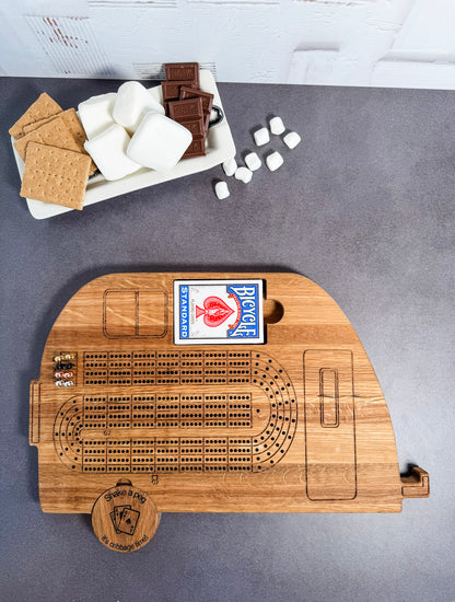Travel Trailer Cribbage Board
