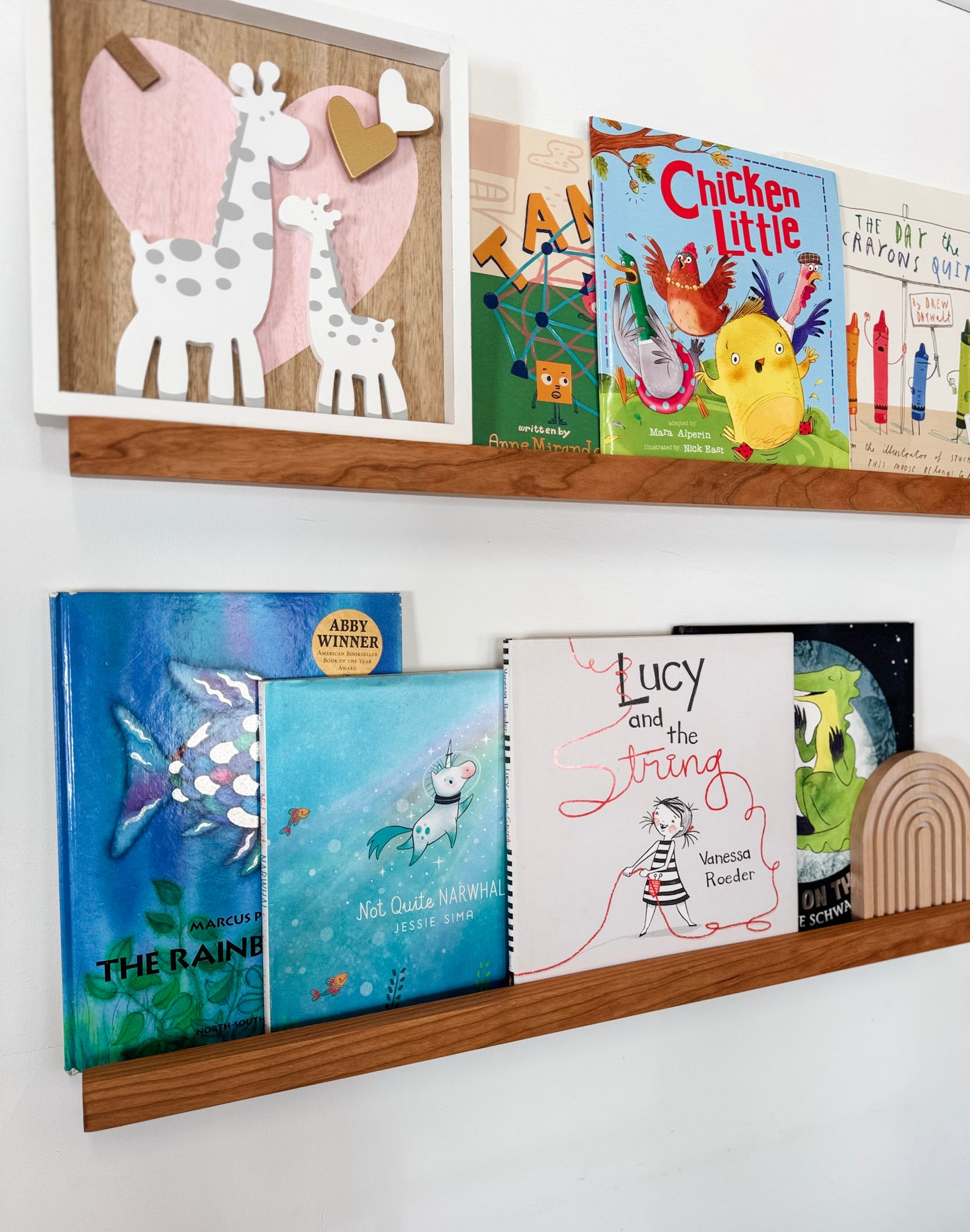 Solid Cherry Nursery Book Shelf