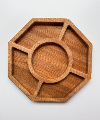 Octagonal Five Section Serving Tray