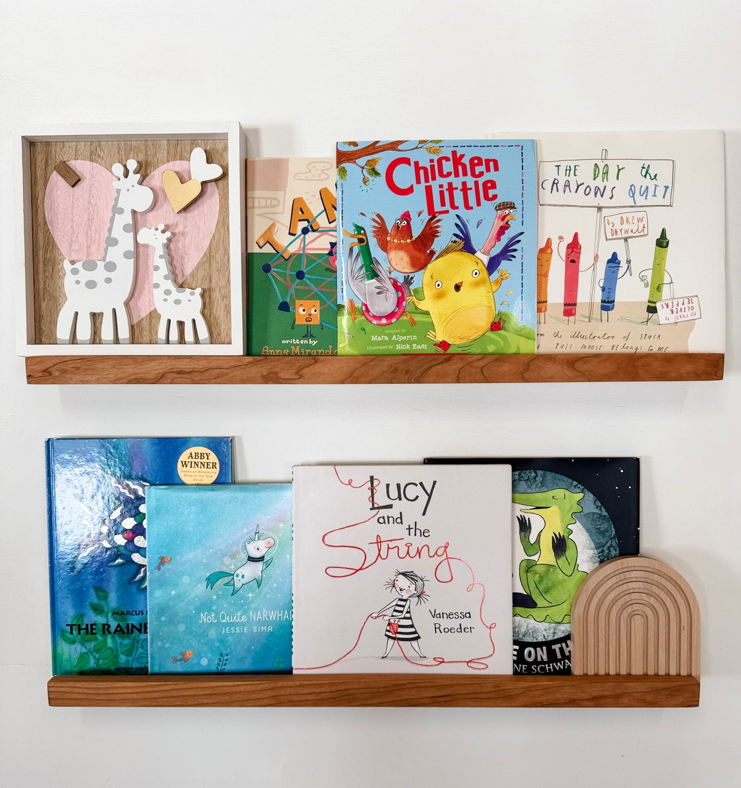 Solid Cherry Nursery Book Shelf