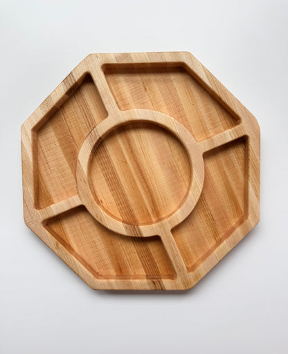 Octagonal Five Section Serving Tray