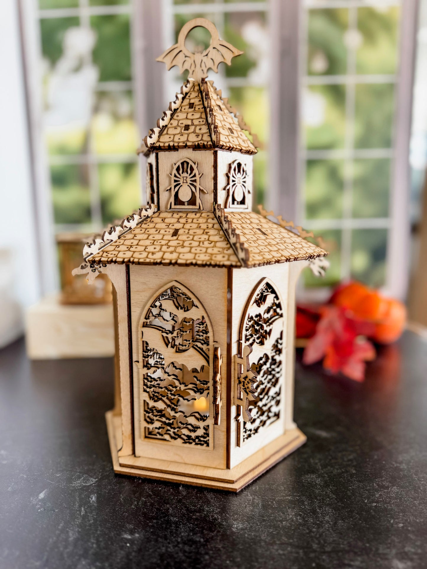 Gothic Halloween Lantern Tea Light