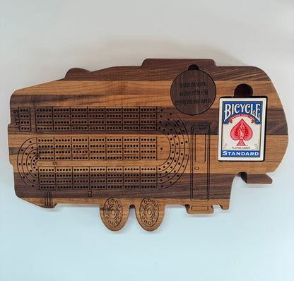 5th-Wheel Camper Cribbage Board