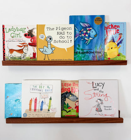 Solid Mahogany Nursery Book Shelf
