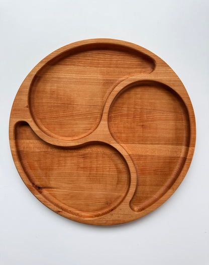Three Section Swirl Serving Tray