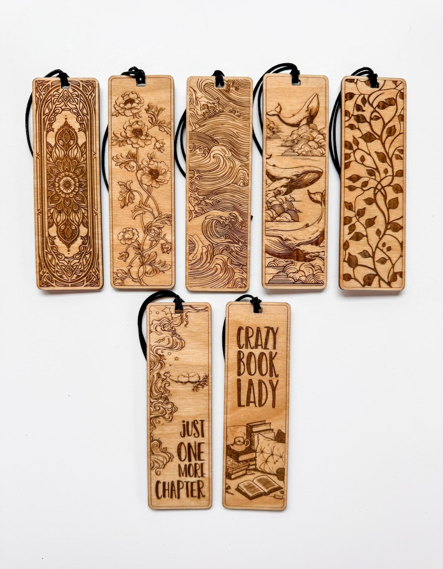 Engraved Wooden Bookmarks