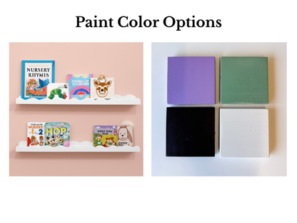 Scalloped Kid's Floating Shelf - Painted