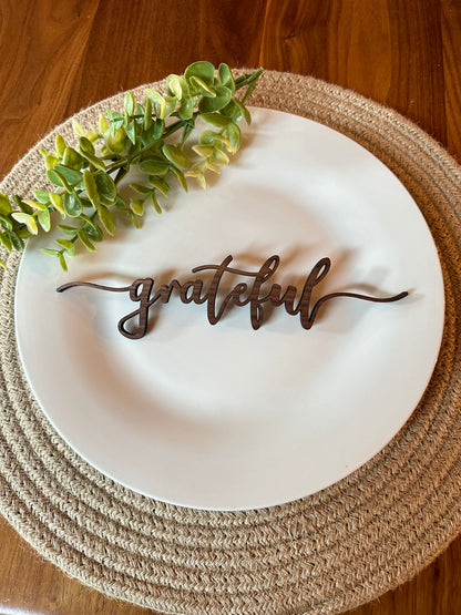 Table Place Setting Inspiration Words