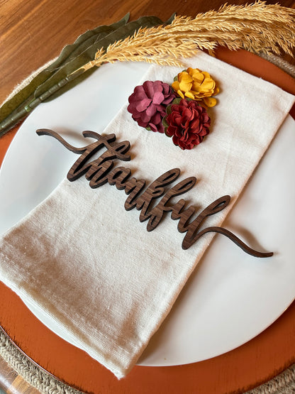 Table Place Setting Inspiration Words