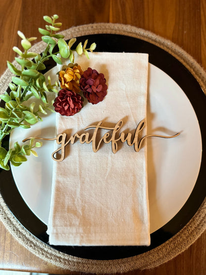 Table Place Setting Inspiration Words