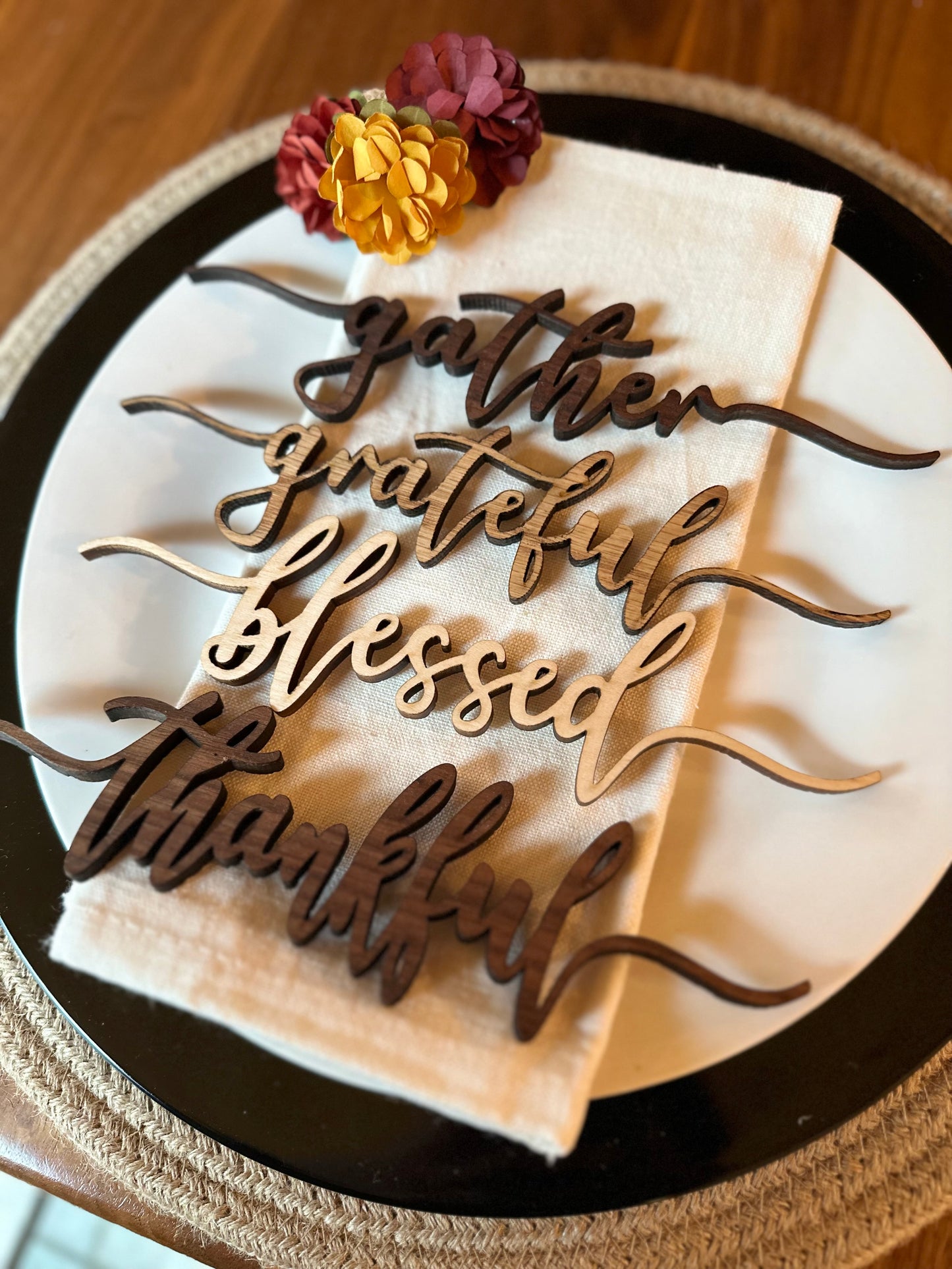 Table Place Setting Inspiration Words