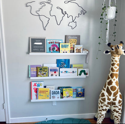 White Painted Nursery Book Shelf