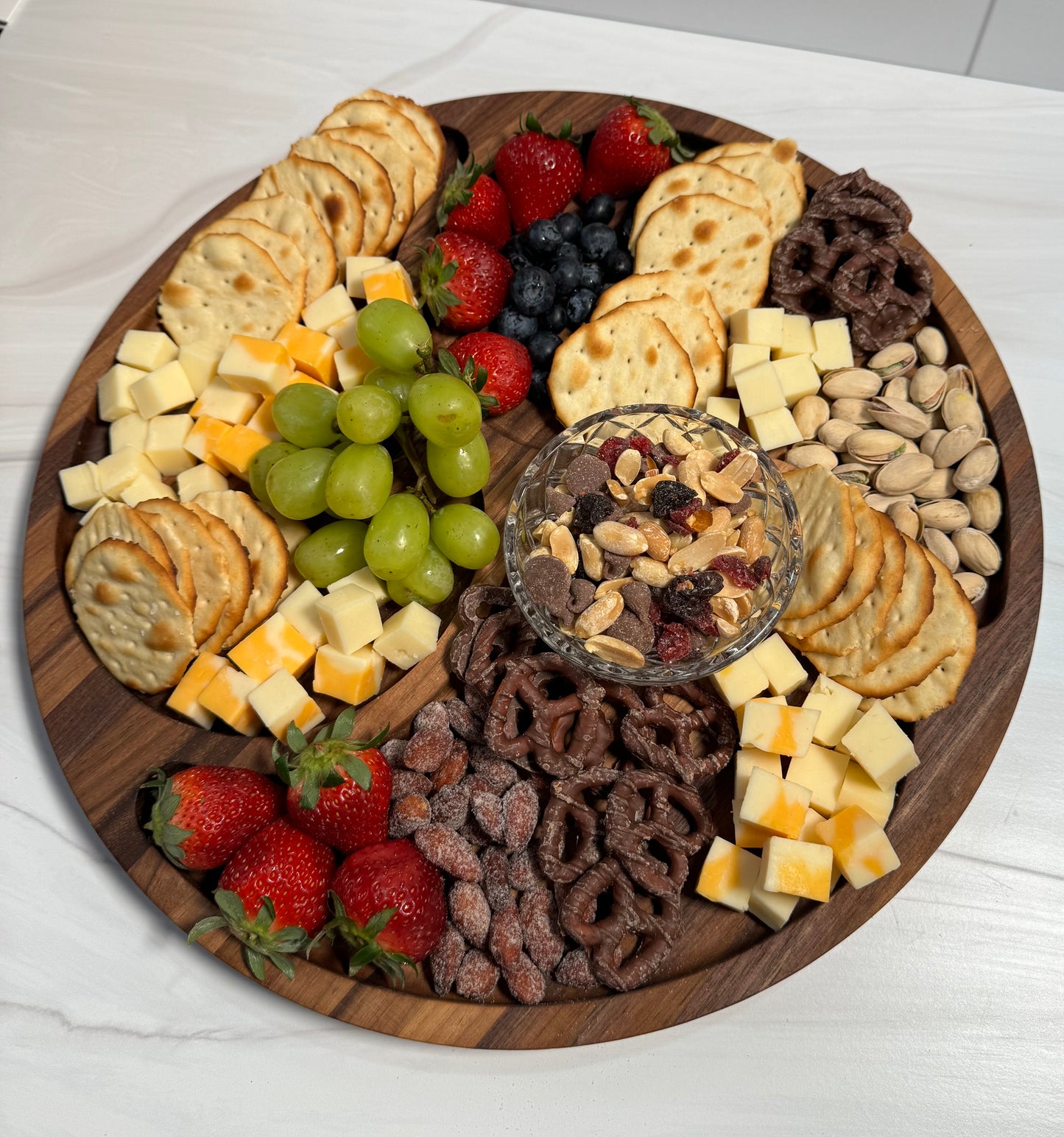 Three Section Swirl Serving Tray