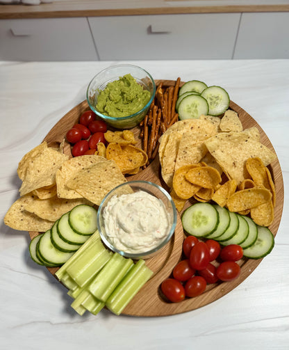 Three Section Swirl Serving Tray