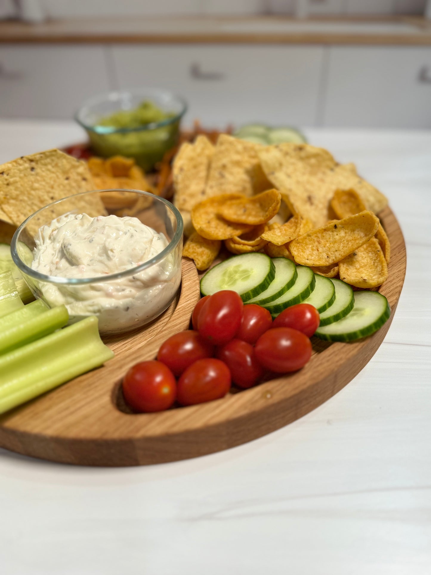Three Section Swirl Serving Tray