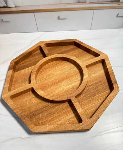 Octagonal Five Section Serving Tray