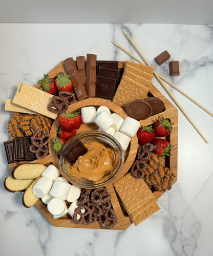 Octagonal Five Section Serving Tray