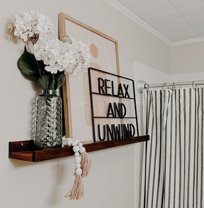 Extra-Deep Pine Picture Ledge