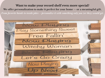 Vinyl Record Display Shelf