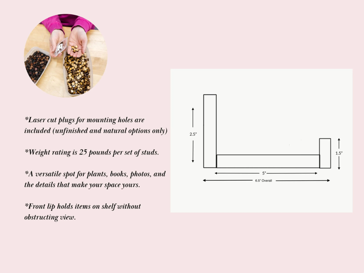 Extra-Deep White Oak Picture Ledge