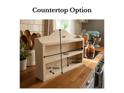 Painted Spice Rack Shelf for Lenox Spice Village