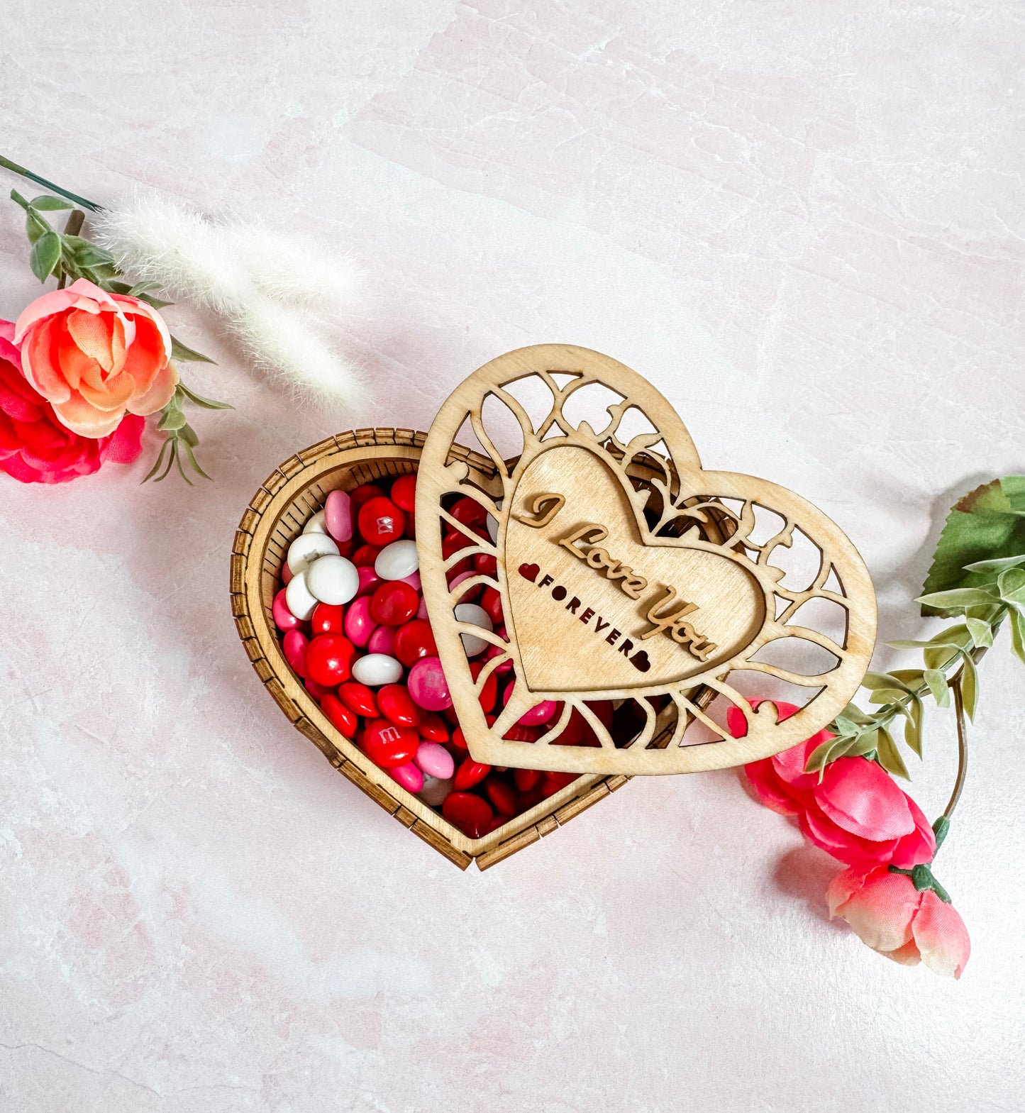 'I Love You' heart shaped box