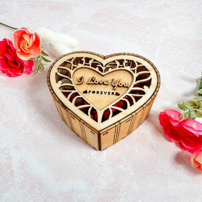 'I Love You' heart shaped box