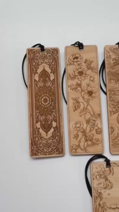 Engraved Wooden Bookmarks