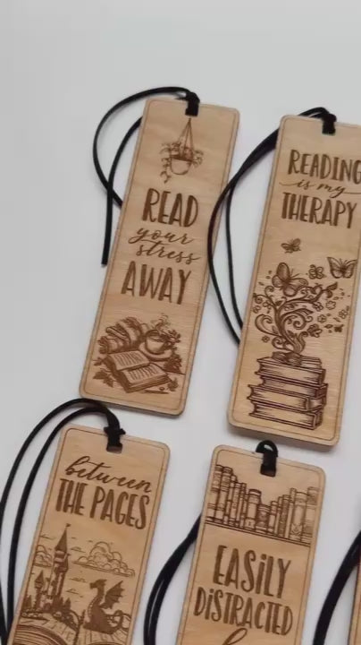Engraved Wooden Bookmarks