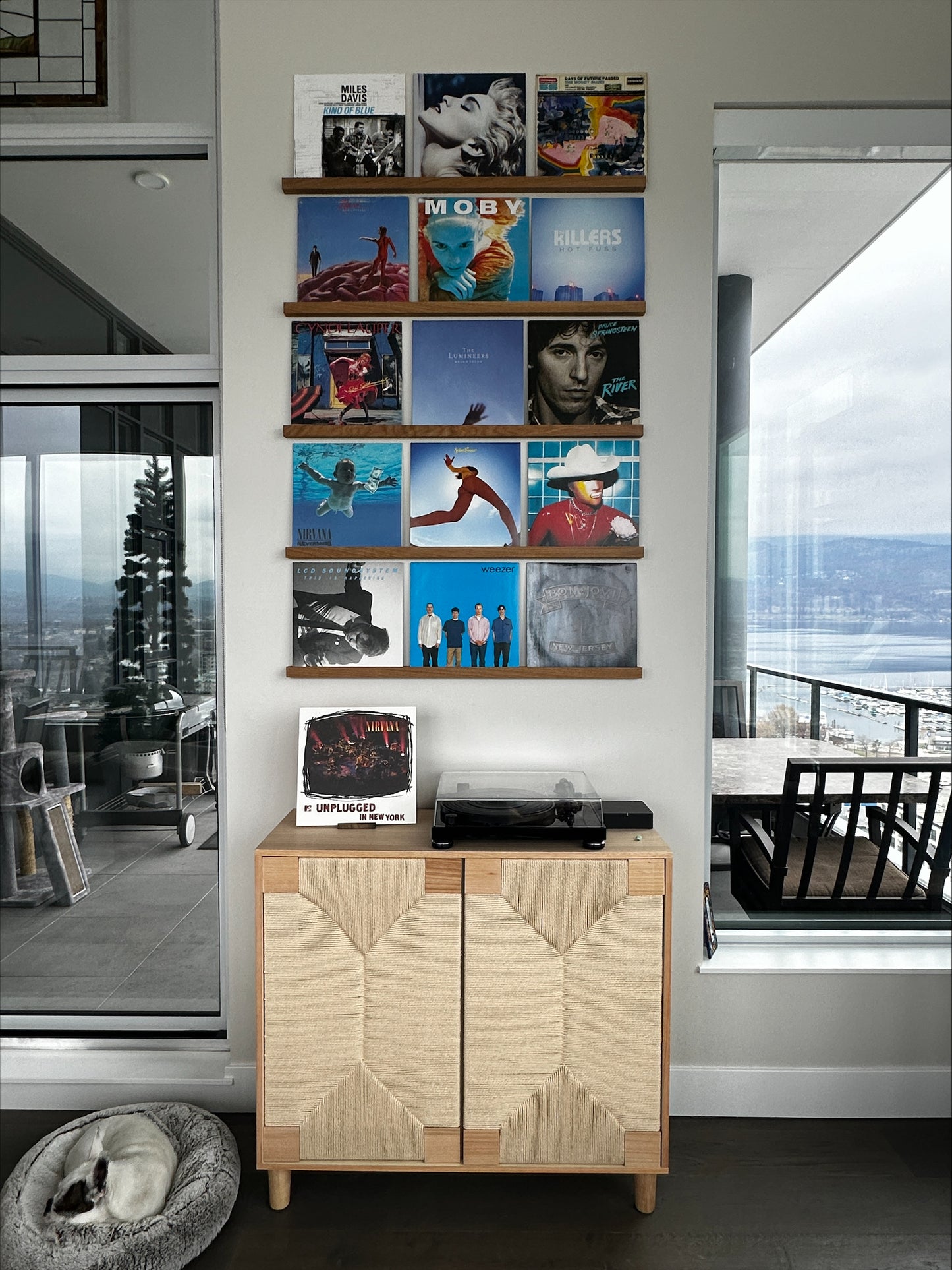 Vinyl Record Display Shelf