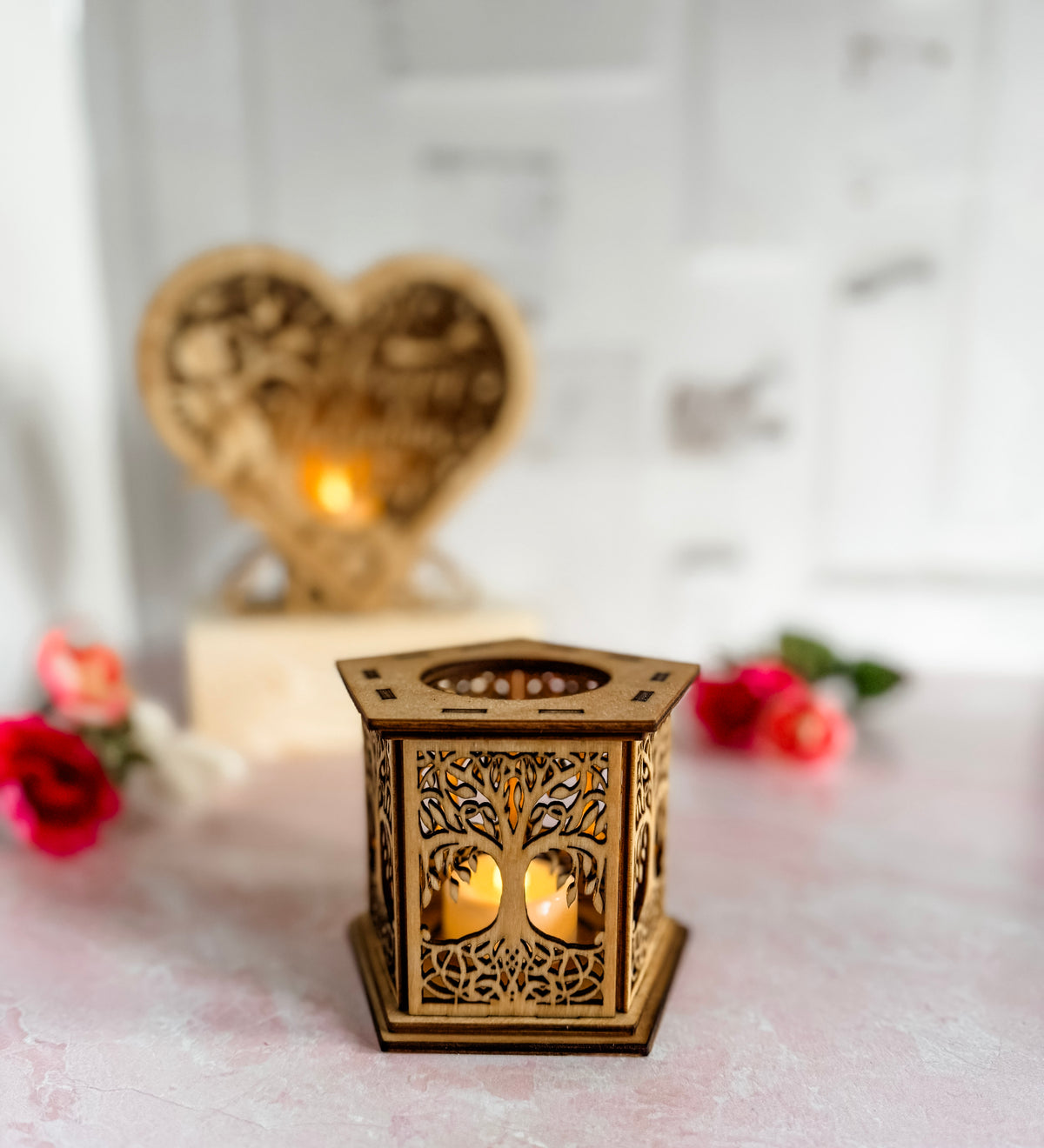Wire Tree Tea Light Tree of Life Tea Light – Rowe Station Woodworks