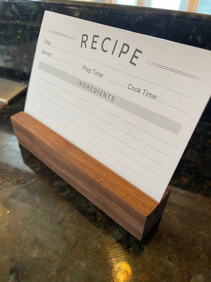 Recipe Card Holder Rowe Station Woodworks Recipe Card Holder Rowe Station Woodworks