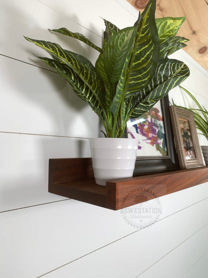 Extra-Deep Mahogany Picture Ledge
