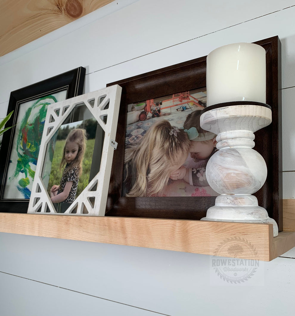 Extra-Deep Maple Picture Ledge – Rowe Station Woodworks