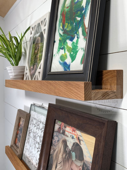 Solid White Oak Picture Ledge
