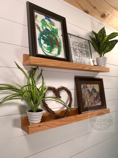 Solid Red Oak Picture Ledge