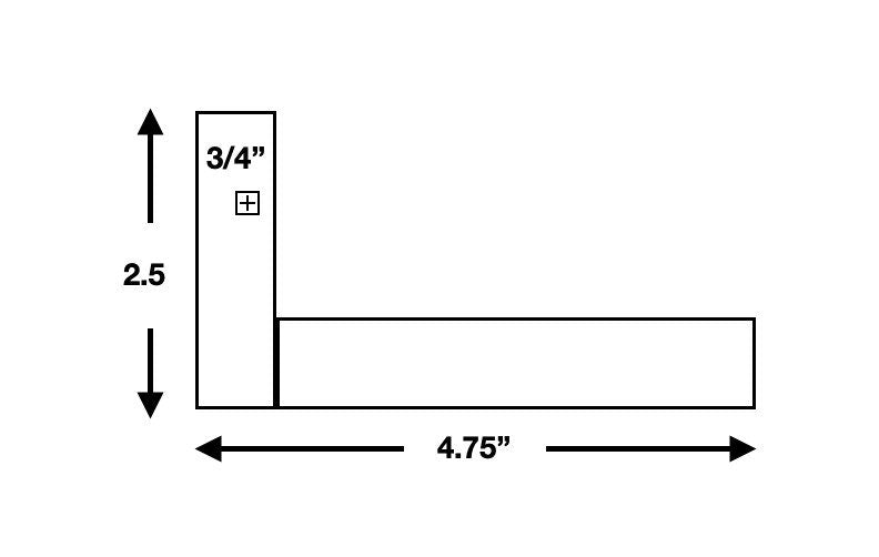 L-shape Floating Picture Ledge